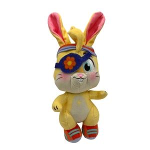 Vida the Vet Zig Zag Bunny Plush 9” Stuffed Animal Yellow Toy